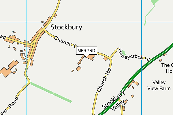 ME9 7RD map - OS VectorMap District (Ordnance Survey) ME9 7RD map - OS VectorMap District (Ordnance Survey)