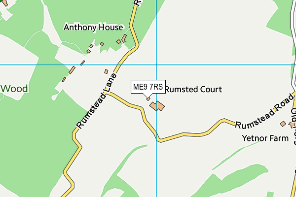 ME9 7RS map - OS VectorMap District (Ordnance Survey) ME9 7RS map - OS VectorMap District (Ordnance Survey)