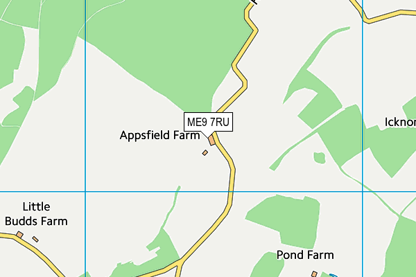 ME9 7RU map - OS VectorMap District (Ordnance Survey) ME9 7RU map - OS VectorMap District (Ordnance Survey)
