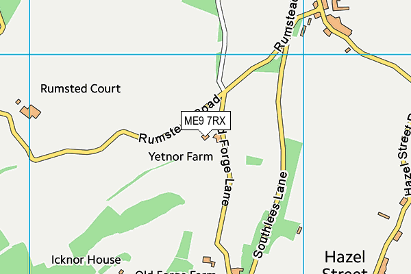 ME9 7RX map - OS VectorMap District (Ordnance Survey) ME9 7RX map - OS VectorMap District (Ordnance Survey)