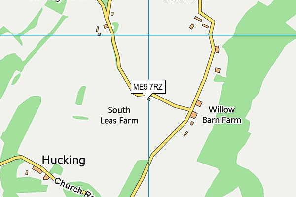 ME9 7RZ map - OS VectorMap District (Ordnance Survey) ME9 7RZ map - OS VectorMap District (Ordnance Survey)