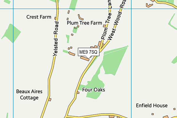 ME9 7SQ map - OS VectorMap District (Ordnance Survey) ME9 7SQ map - OS VectorMap District (Ordnance Survey)