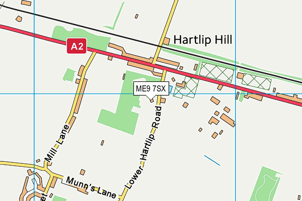 ME9 7SX map - OS VectorMap District (Ordnance Survey) ME9 7SX map - OS VectorMap District (Ordnance Survey)