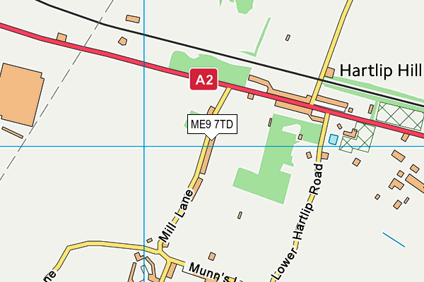 ME9 7TD map - OS VectorMap District (Ordnance Survey) ME9 7TD map - OS VectorMap District (Ordnance Survey)
