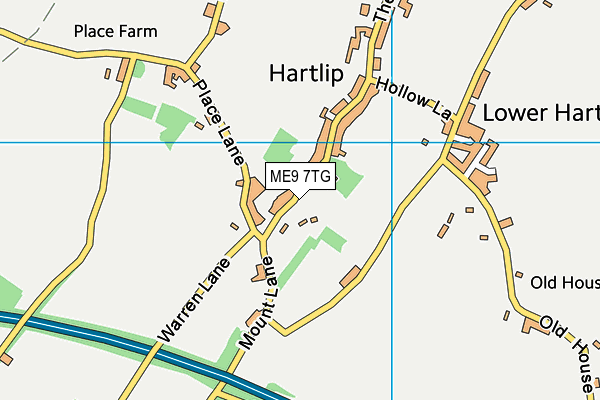 ME9 7TG map - OS VectorMap District (Ordnance Survey) ME9 7TG map - OS VectorMap District (Ordnance Survey)