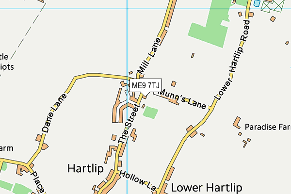 ME9 7TJ map - OS VectorMap District (Ordnance Survey) ME9 7TJ map - OS VectorMap District (Ordnance Survey)