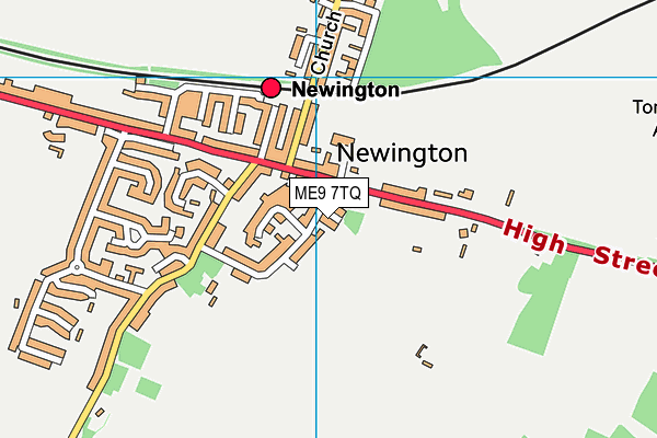 ME9 7TQ map - OS VectorMap District (Ordnance Survey) ME9 7TQ map - OS VectorMap District (Ordnance Survey)