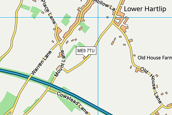 ME9 7TU map - OS VectorMap District (Ordnance Survey) ME9 7TU map - OS VectorMap District (Ordnance Survey)