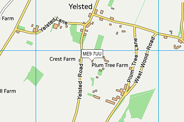 ME9 7UU map - OS VectorMap District (Ordnance Survey) ME9 7UU map - OS VectorMap District (Ordnance Survey)
