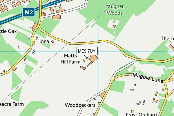 ME9 7UY map - OS VectorMap District (Ordnance Survey) ME9 7UY map - OS VectorMap District (Ordnance Survey)