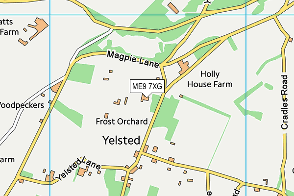 ME9 7XG map - OS VectorMap District (Ordnance Survey) ME9 7XG map - OS VectorMap District (Ordnance Survey)