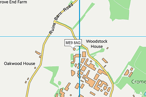 ME9 8AG map - OS VectorMap District (Ordnance Survey) ME9 8AG map - OS VectorMap District (Ordnance Survey)
