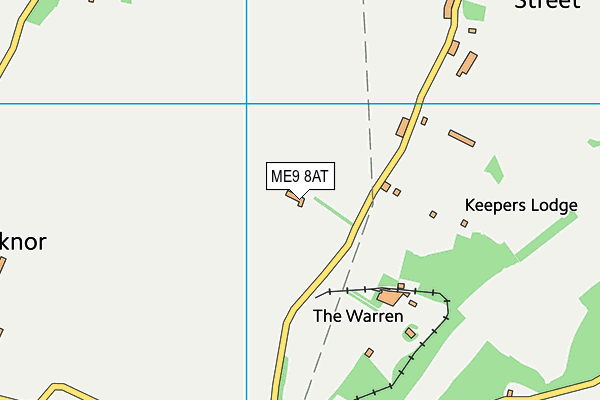 ME9 8AT map - OS VectorMap District (Ordnance Survey) ME9 8AT map - OS VectorMap District (Ordnance Survey)