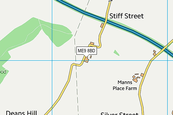 ME9 8BD map - OS VectorMap District (Ordnance Survey) ME9 8BD map - OS VectorMap District (Ordnance Survey)