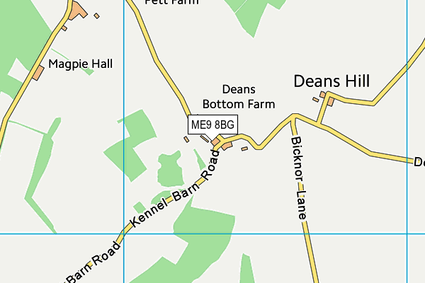 ME9 8BG map - OS VectorMap District (Ordnance Survey) ME9 8BG map - OS VectorMap District (Ordnance Survey)