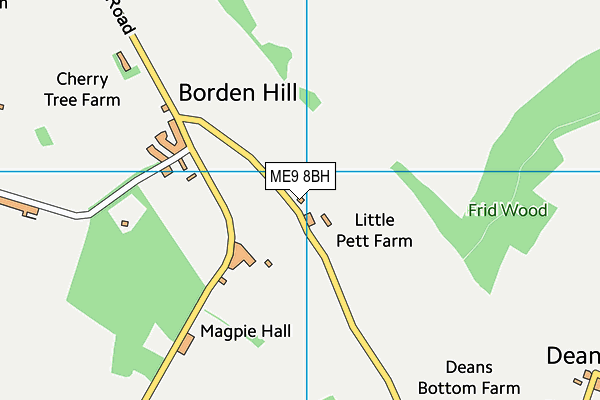 ME9 8BH map - OS VectorMap District (Ordnance Survey) ME9 8BH map - OS VectorMap District (Ordnance Survey)