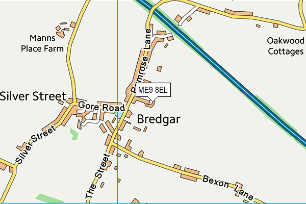 ME9 8EL map - OS VectorMap District (Ordnance Survey) ME9 8EL map - OS VectorMap District (Ordnance Survey)