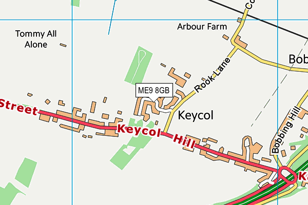 ME9 8GB map - OS VectorMap District (Ordnance Survey)