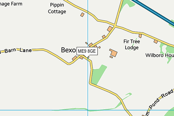 ME9 8GE map - OS VectorMap District (Ordnance Survey)