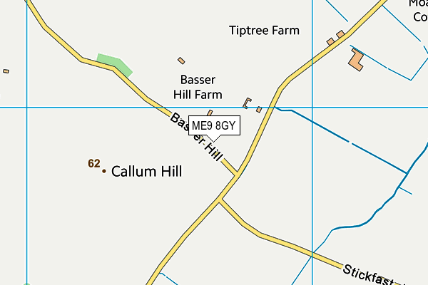 ME9 8GY map - OS VectorMap District (Ordnance Survey) ME9 8GY map - OS VectorMap District (Ordnance Survey)