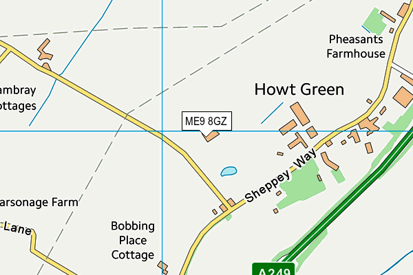 ME9 8GZ map - OS VectorMap District (Ordnance Survey) ME9 8GZ map - OS VectorMap District (Ordnance Survey)