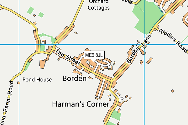 ME9 8JL map - OS VectorMap District (Ordnance Survey) ME9 8JL map - OS VectorMap District (Ordnance Survey)