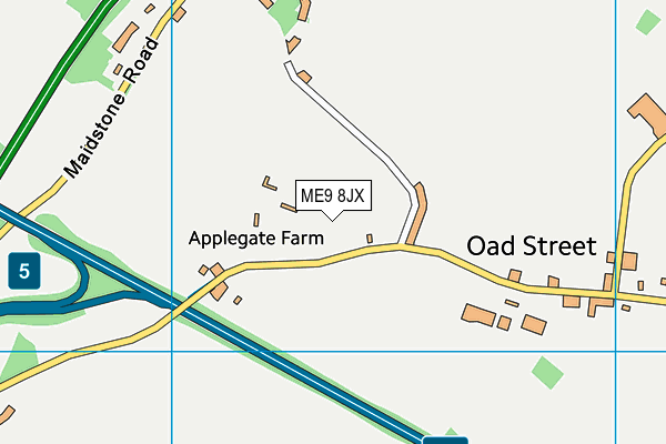 ME9 8JX map - OS VectorMap District (Ordnance Survey) ME9 8JX map - OS VectorMap District (Ordnance Survey)