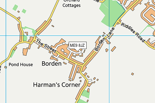 ME9 8JZ map - OS VectorMap District (Ordnance Survey) ME9 8JZ map - OS VectorMap District (Ordnance Survey)
