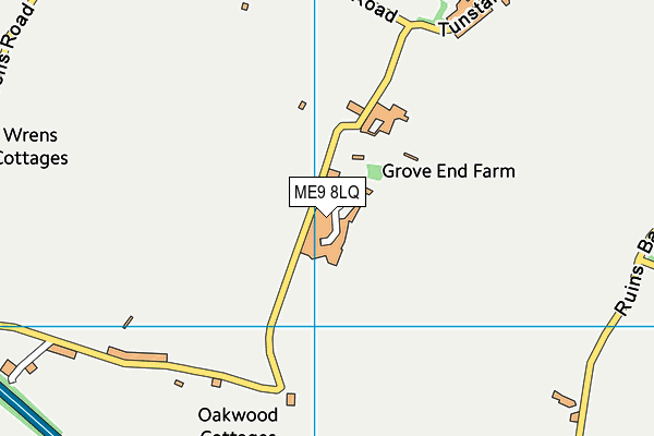 ME9 8LQ map - OS VectorMap District (Ordnance Survey) ME9 8LQ map - OS VectorMap District (Ordnance Survey)