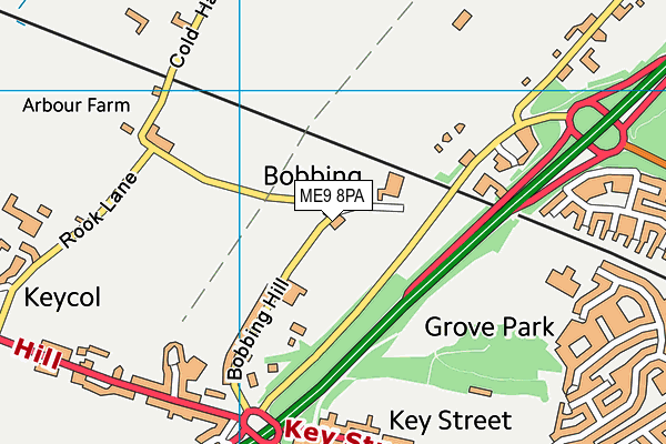 ME9 8PA map - OS VectorMap District (Ordnance Survey) ME9 8PA map - OS VectorMap District (Ordnance Survey)