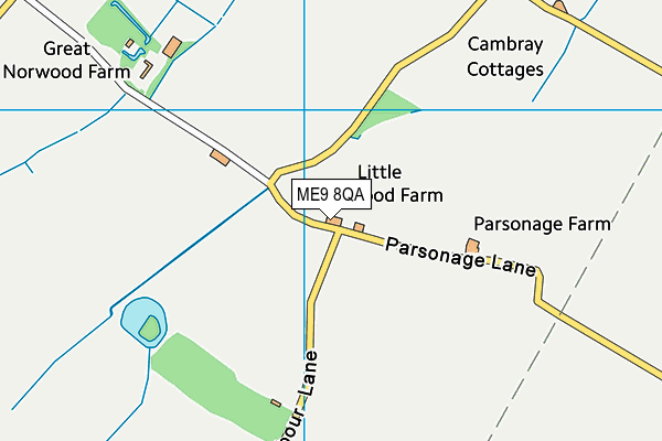 ME9 8QA map - OS VectorMap District (Ordnance Survey) ME9 8QA map - OS VectorMap District (Ordnance Survey)