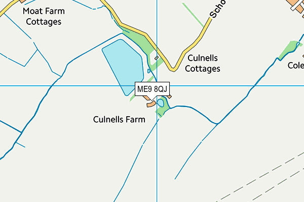 ME9 8QJ map - OS VectorMap District (Ordnance Survey) ME9 8QJ map - OS VectorMap District (Ordnance Survey)