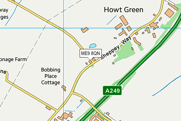 ME9 8QN map - OS VectorMap District (Ordnance Survey) ME9 8QN map - OS VectorMap District (Ordnance Survey)