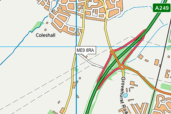 ME9 8RA map - OS VectorMap District (Ordnance Survey) ME9 8RA map - OS VectorMap District (Ordnance Survey)