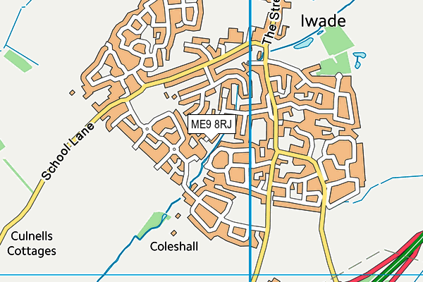 ME9 8RJ map - OS VectorMap District (Ordnance Survey)