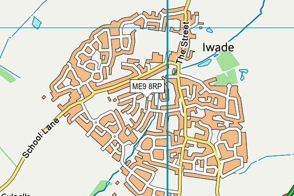 ME9 8RP map - OS VectorMap District (Ordnance Survey)