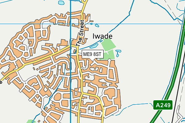 ME9 8ST map - OS VectorMap District (Ordnance Survey) ME9 8ST map - OS VectorMap District (Ordnance Survey)