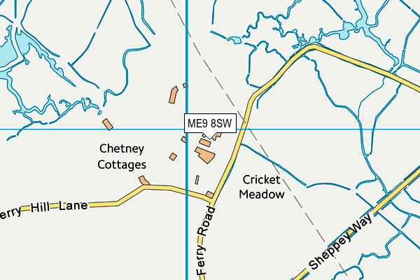 ME9 8SW map - OS VectorMap District (Ordnance Survey)