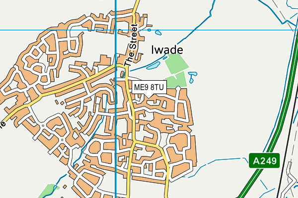 ME9 8TU map - OS VectorMap District (Ordnance Survey) ME9 8TU map - OS VectorMap District (Ordnance Survey)