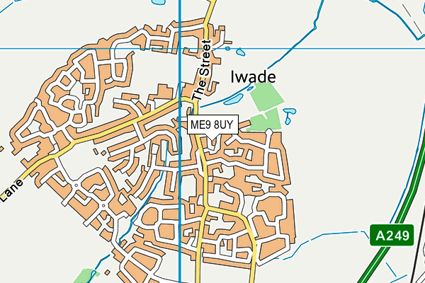 ME9 8UY map - OS VectorMap District (Ordnance Survey) ME9 8UY map - OS VectorMap District (Ordnance Survey)