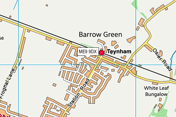 ME9 9DX map - OS VectorMap District (Ordnance Survey) ME9 9DX map - OS VectorMap District (Ordnance Survey)