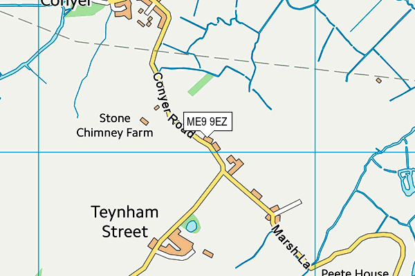 ME9 9EZ map - OS VectorMap District (Ordnance Survey)