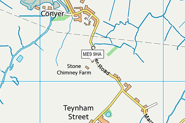 ME9 9HA map - OS VectorMap District (Ordnance Survey) ME9 9HA map - OS VectorMap District (Ordnance Survey)