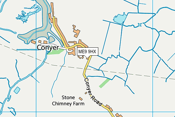 ME9 9HX map - OS VectorMap District (Ordnance Survey) ME9 9HX map - OS VectorMap District (Ordnance Survey)