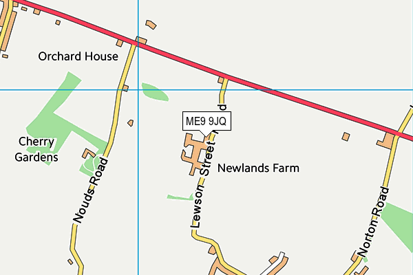 ME9 9JQ map - OS VectorMap District (Ordnance Survey)