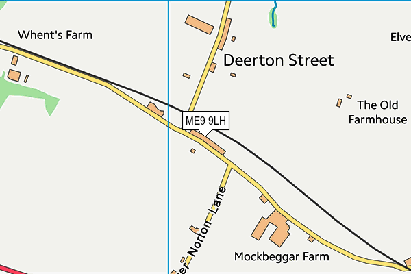 ME9 9LH map - OS VectorMap District (Ordnance Survey) ME9 9LH map - OS VectorMap District (Ordnance Survey)