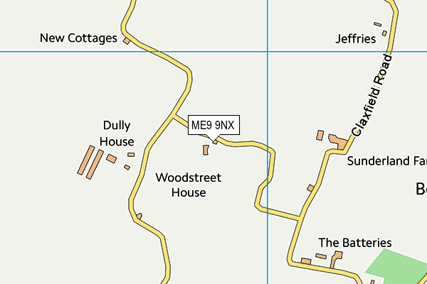 ME9 9NX map - OS VectorMap District (Ordnance Survey) ME9 9NX map - OS VectorMap District (Ordnance Survey)