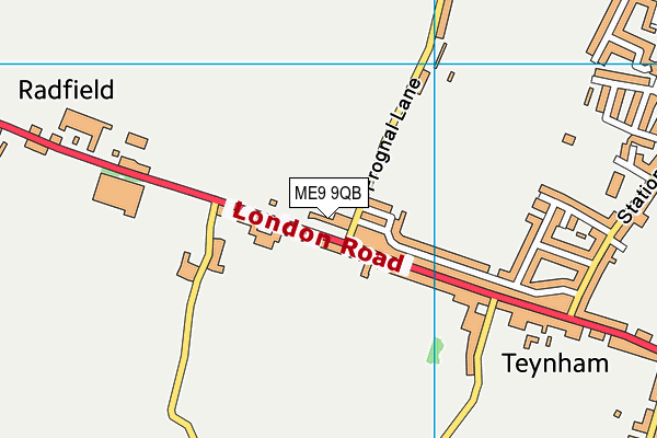 ME9 9QB map - OS VectorMap District (Ordnance Survey)