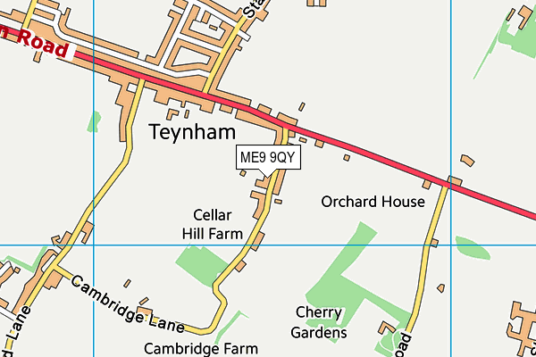 ME9 9QY map - OS VectorMap District (Ordnance Survey) ME9 9QY map - OS VectorMap District (Ordnance Survey)