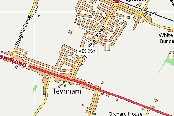 ME9 9SY map - OS VectorMap District (Ordnance Survey) ME9 9SY map - OS VectorMap District (Ordnance Survey)